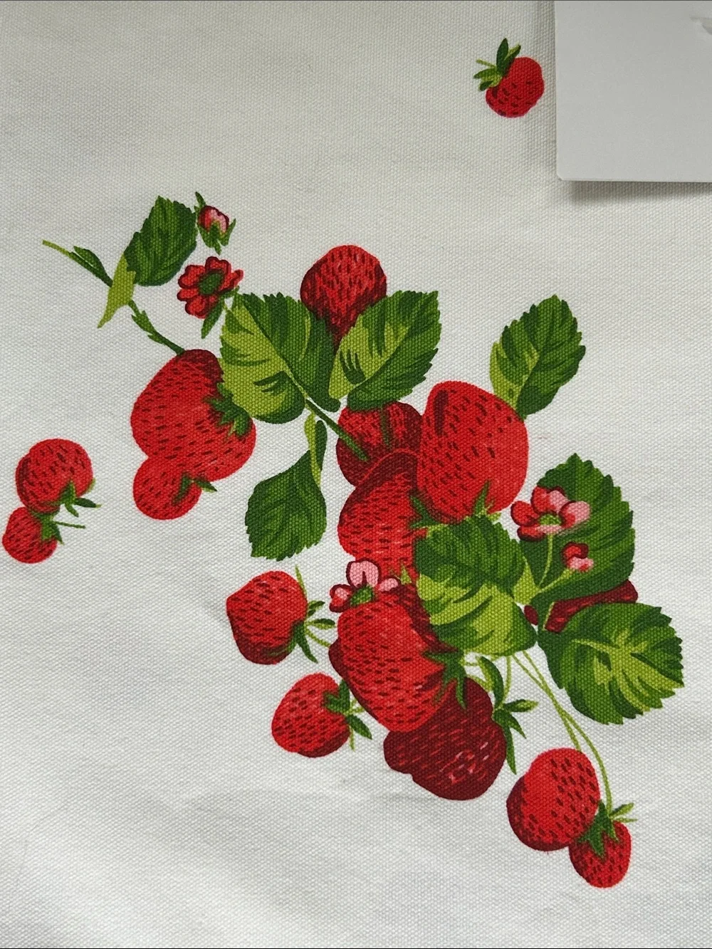 April Cornell Linens Set of 4 Placemats Strawberry Motif NWT 100% Cotton